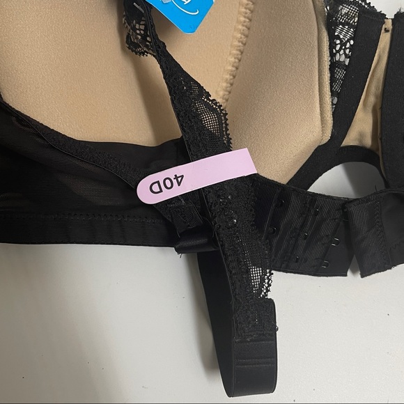Play flex love my curves wired women’s Bra size 40D Black Lace - Picture 6 of 8